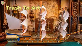 How To Make A DIY Cardboard Boat | Creative Recycled Craft Ideas