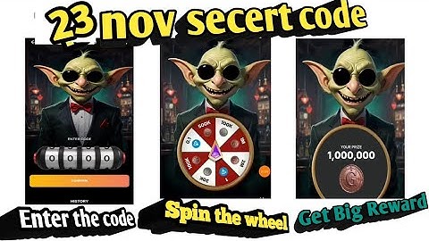 Goblin mine Mini Game |23 nov Gobline game secert code |How to Earn Free Ton