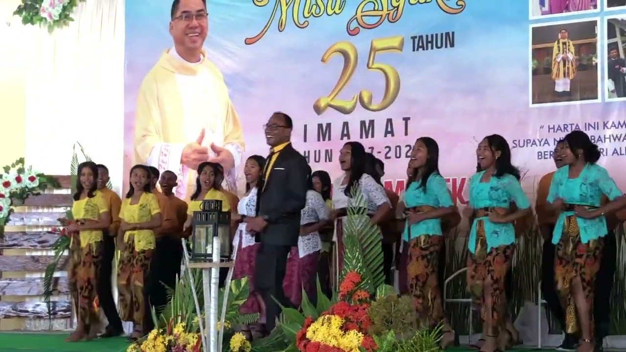 Bermazmur Bagi Tuhan - SMA Negeri Webriamata - Misa Syukur 25 Tahun Imamat Pater Maxi, OSC