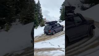 LADA NİVA 4 kapı ile nisan ayında karlı yaylalara yolculuk #4x4 #ladaniva #yayla #offroad