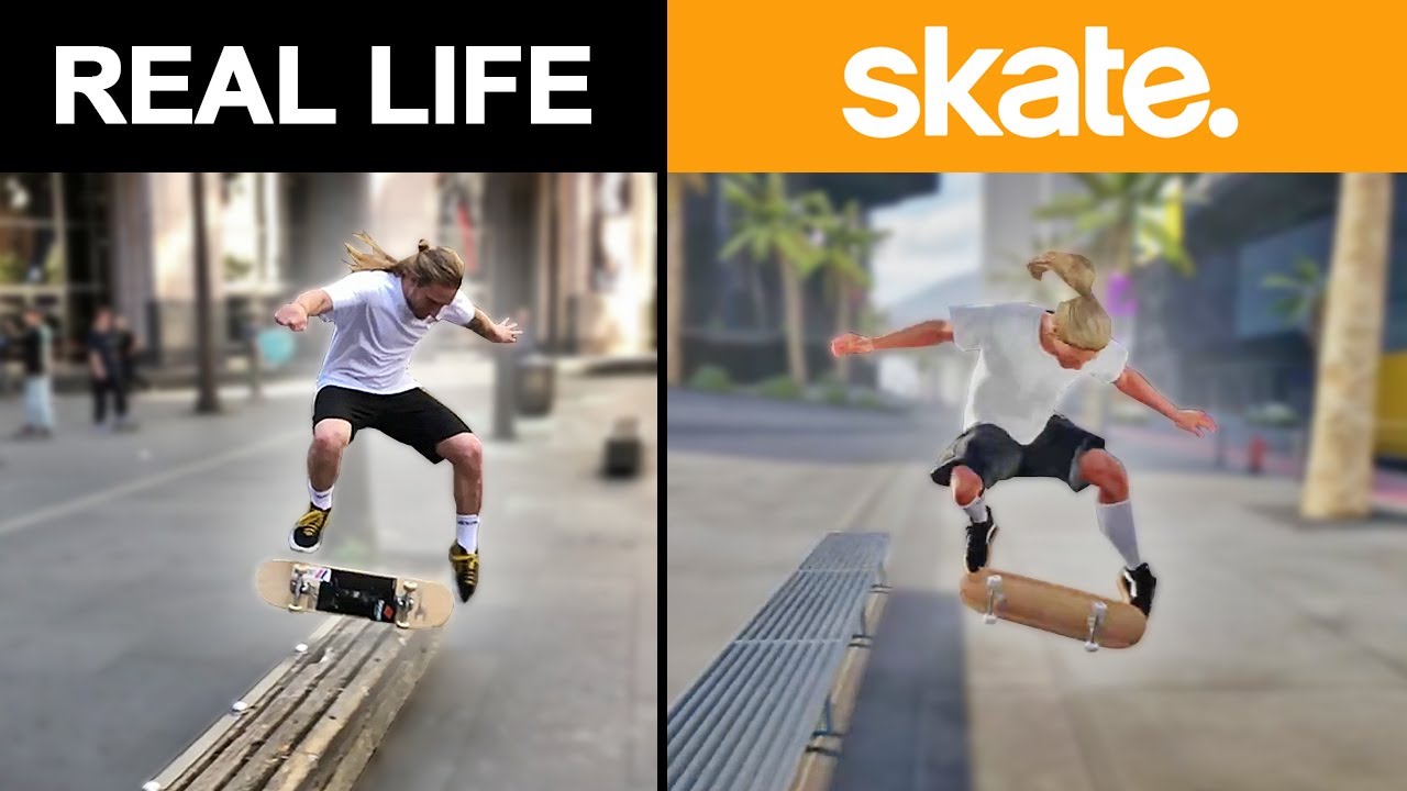 Воссоздаю свои безумные видеоролики со скейтбордингом в Skate 4.