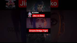 Jinx vs Ekko | Arcane. #anime #arcane #arcaneedit #jinx #jinxarcane #ekko #animefyp #shortvideo