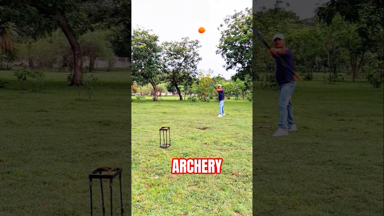 Archery trick shot 😳 