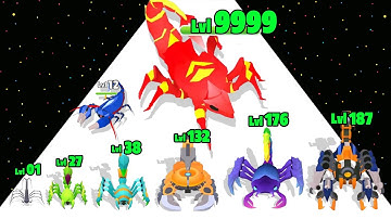 Scorpion Evolution Run - Level Up Scorpion Max Level Gameplay