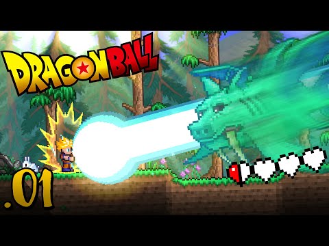 TERRARIA, MAS EU ME TORNEI UM SAIYAJIN! Terraria Dragon Ball Mod #01 