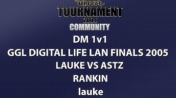 UT2004 DM 1v1 - GGL Digital Life LAN Finals - lauke vs astz - Rankin - lauke
