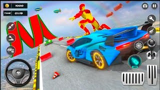 Superhero Car Games: Mega Ramp Android Gameplay screenshot 1