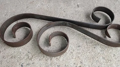 Simple iron Ornaments Molding / Make A Metal Scroll Bender / Diy Metal Scroll Bender