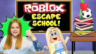 assistant plays roblox and escapes the school in an obby mission success