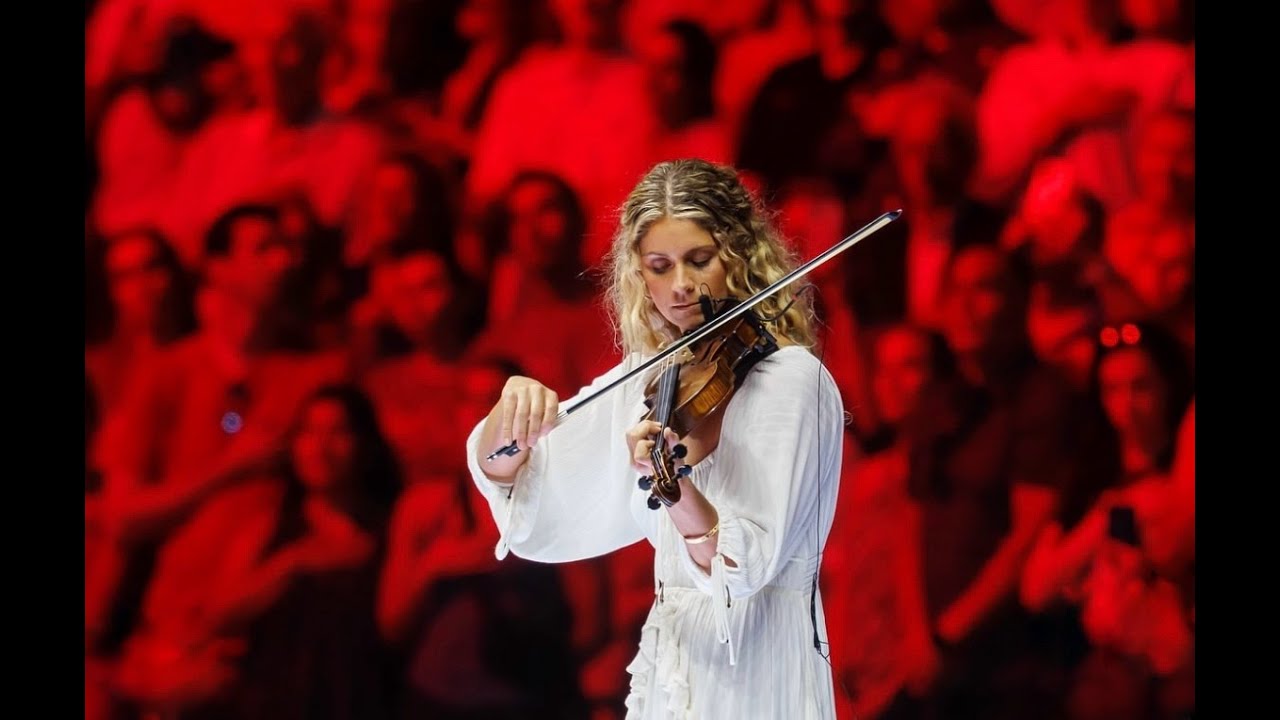 Elizabeth Beisel National Anthem at Lucas Oil Stadium