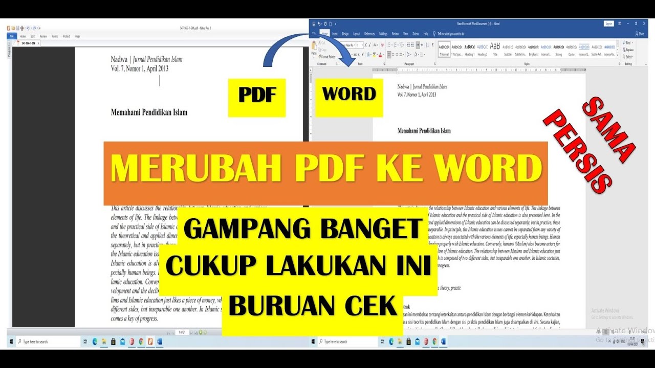 Cara merubah pdf menjadi word dengan android youtube riset