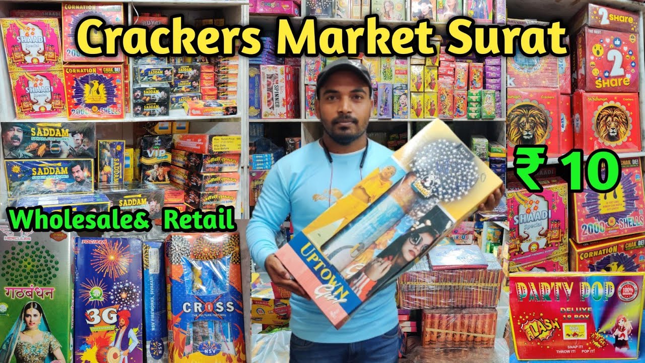 Wholesale & Retail Crackers Market Surat | Crackers Market 2023
