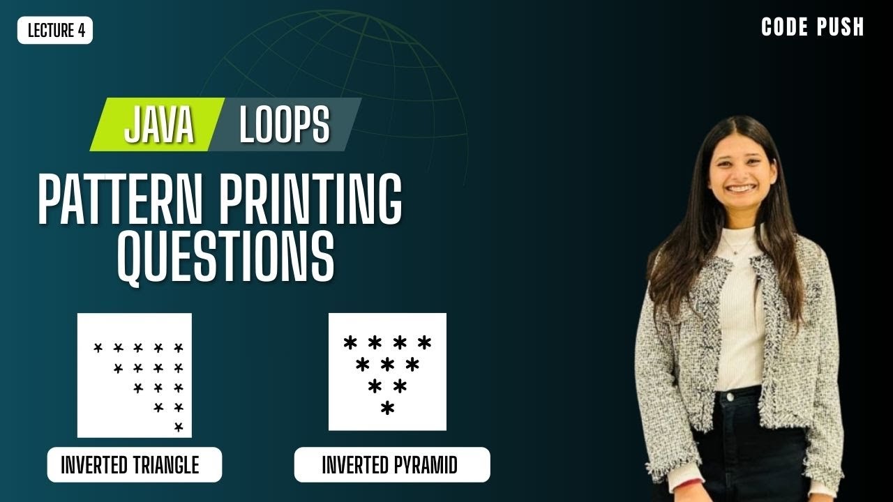 Java Pattern Printing Tutorial (Lecture 4) – Inverted Triangle ...