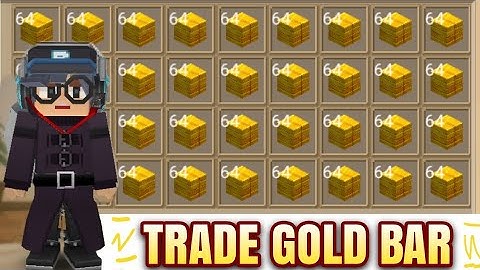 TRADE GOLDBAR AND GIVE AWAY IN SKYBLOCK (BLOCKMAN GO BLOCKY MODS)