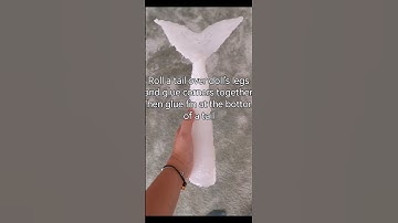 Tutorial how to make h2o barbie hot glue mermaid tail🧜🏻‍♀️❤️