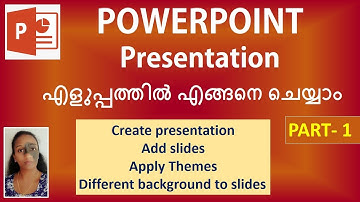 How to create a Powerpoint Presentation