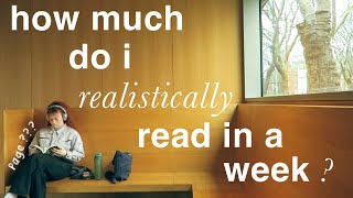 how much i realistically read in a week! 📚 a relaxing reading vlog