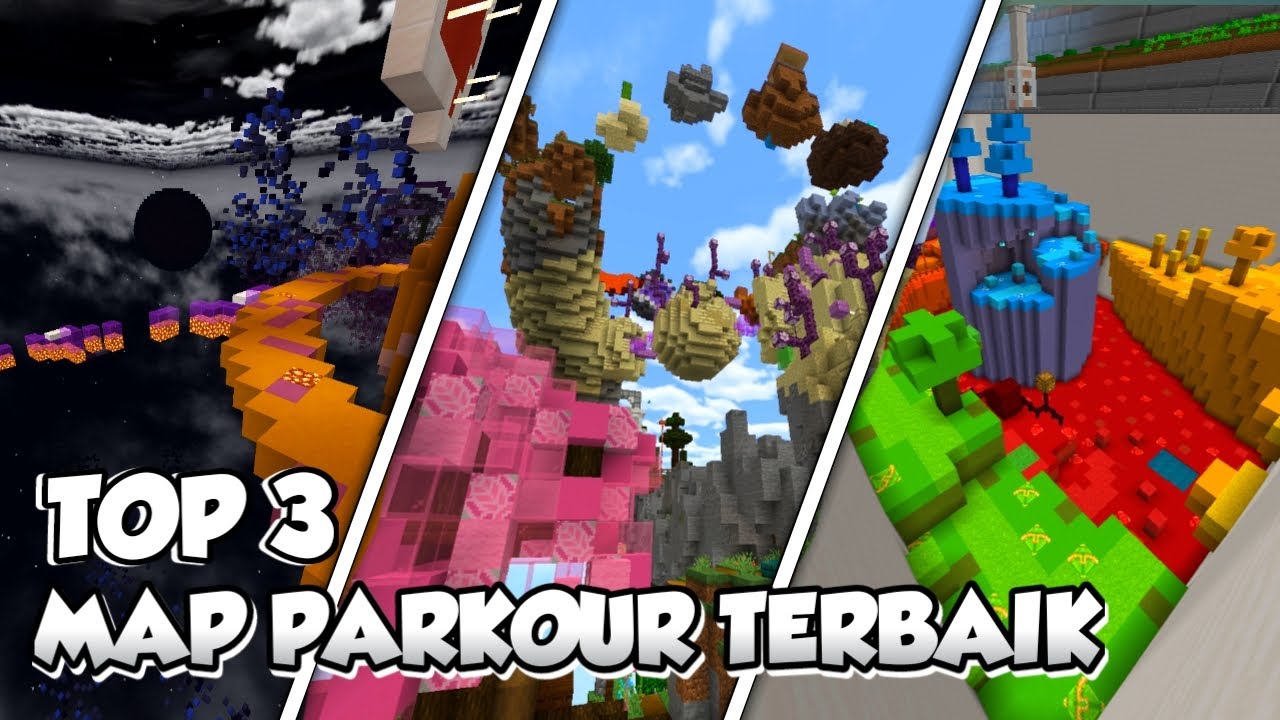 Top 3 Map Parkour Terbaik Di Mcpe 1.19+ | Support Mcpe 1.19.50+ | #1 ...