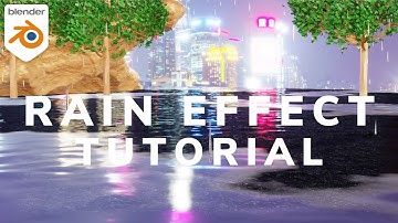 creating rain and splash tutorial in blender 3.2