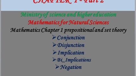Part 2 Mathematics Prepositional logic, conjunction, disjunction and implication by Afan Oromo