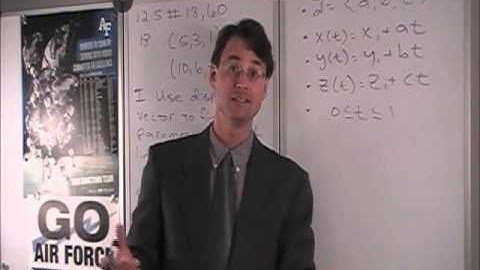 Parametric equations of a line segment from two points Calc 3