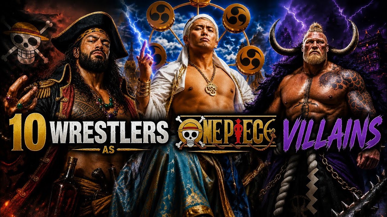 10 Wrestlers as One Piece Villains!!!