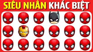 SIÊU NHÂN NÀO KHÁC BIỆT? 🦸 Thử Thách Tìm Điểm Khác Biệt Phiên Bản Siêu Anh Hùng 🕷️🥊 Sóc Nhanh Trí screenshot 5