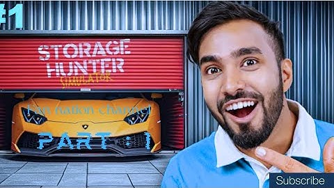 MY FIRST DAY IN STORAGE WARS | STORAGE HUNTER SIMULATOR #1.   part-1 #technogamerz
