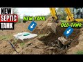 Demolishing old septic tank and installing new 1,250 gallon tank and lines