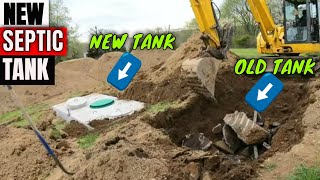 Demolishing old septic tank and installing new 1,250 gallon tank on Homestead