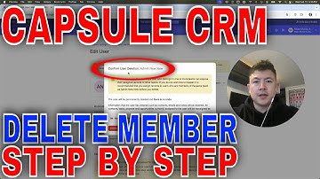 ✅  How To Delete Admin Team Member In Capsule CRM🔴