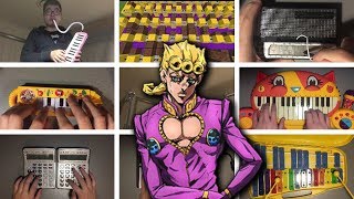 Video thumbnail of "Giorno's Theme On Funny Instruments"