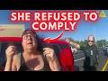 She Refuses to Comply During DUI Investigation
