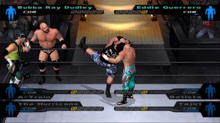 Elimination Tag Match | Bubba Ray, A Train, Hurricane Vs Eddie Guerrero, Batista, Tajiri | Gameplay
