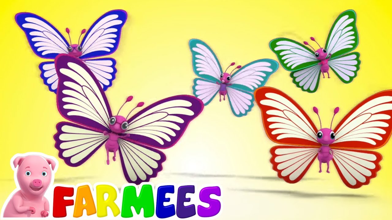 ⁣бабочка палец семья | детские песни | потешки | Farmees Russia | развивающий мультфильм