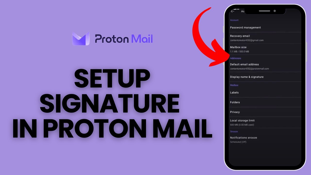 How To Set Up Signature In Proton Mail 2024 YouTube