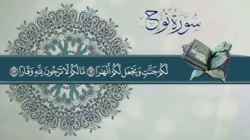 من آيات الاستغفار في سورة نوح بصوت جميل