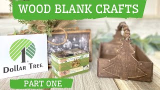 Dollar Tree DIY Crafts using wood blanks in unconventional ways! PART 1