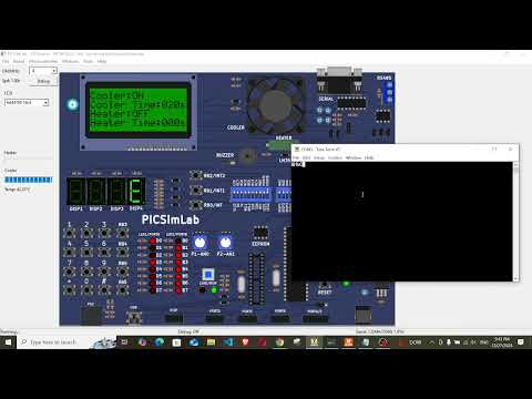 PIC18F4620 Demo: Cooler and Heater Control with Serial Interrupts and LCD
