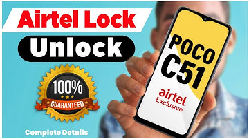 Poco C51 Airtel Lock Remove | Unlock Poco C51 Locked with Airtel Prepaid| Shiva Tips
