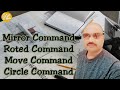 How to Use Mirror, Rotate, Move and Circle, Command in AutoCAD