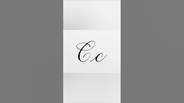 Letter C in calligraphy ✒️ #calligraphy #lettering #handlettering