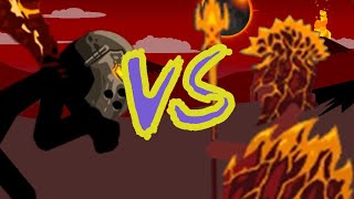 Griffon The Great vs The Prince Of The Borderland Flame Feeders Fight// Stick War Legacy