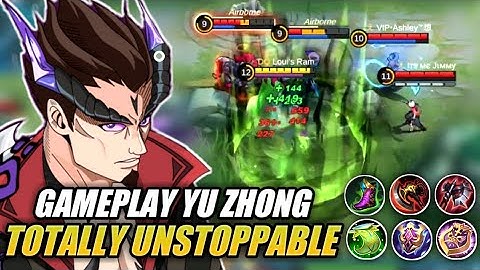 GAMEPLAY YU ZHONG TOTALLY UNSTOPPABLE!! Best Build Top 1 Global Yu Zhong - Mobile Legends