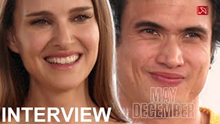 Charles Melton & Natalie Portman MAY DECEMBER Interview (2023) // Netflix, Julianne Moore