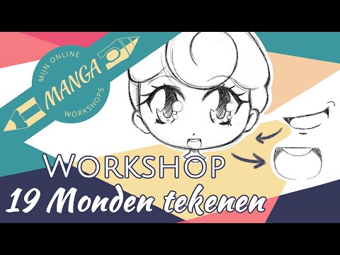19 verschillende monden tekenen voor je manga, anime of chibi personage | Workshop
