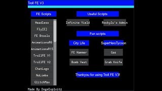 Troll Fe V3 Op Rare Fe Scripts Youtube - roblox trumpet script