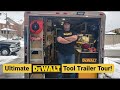 Ultimate DeWALT tool trailer tour! - GENERAL CONTRACTOR ROLLING TOOL BOX TOUR DEWALT TOOLS RAM 3500