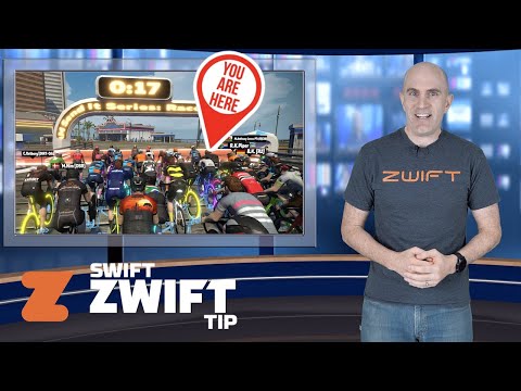 Swift Zwift Tip: How to Start in the Front Group of Zwift Events!