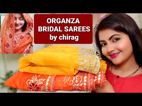 SAREE HAUL | BRIDAL SAREE for haldi mehndi wedding| sareesbychirag |organza saree for festival |RARA